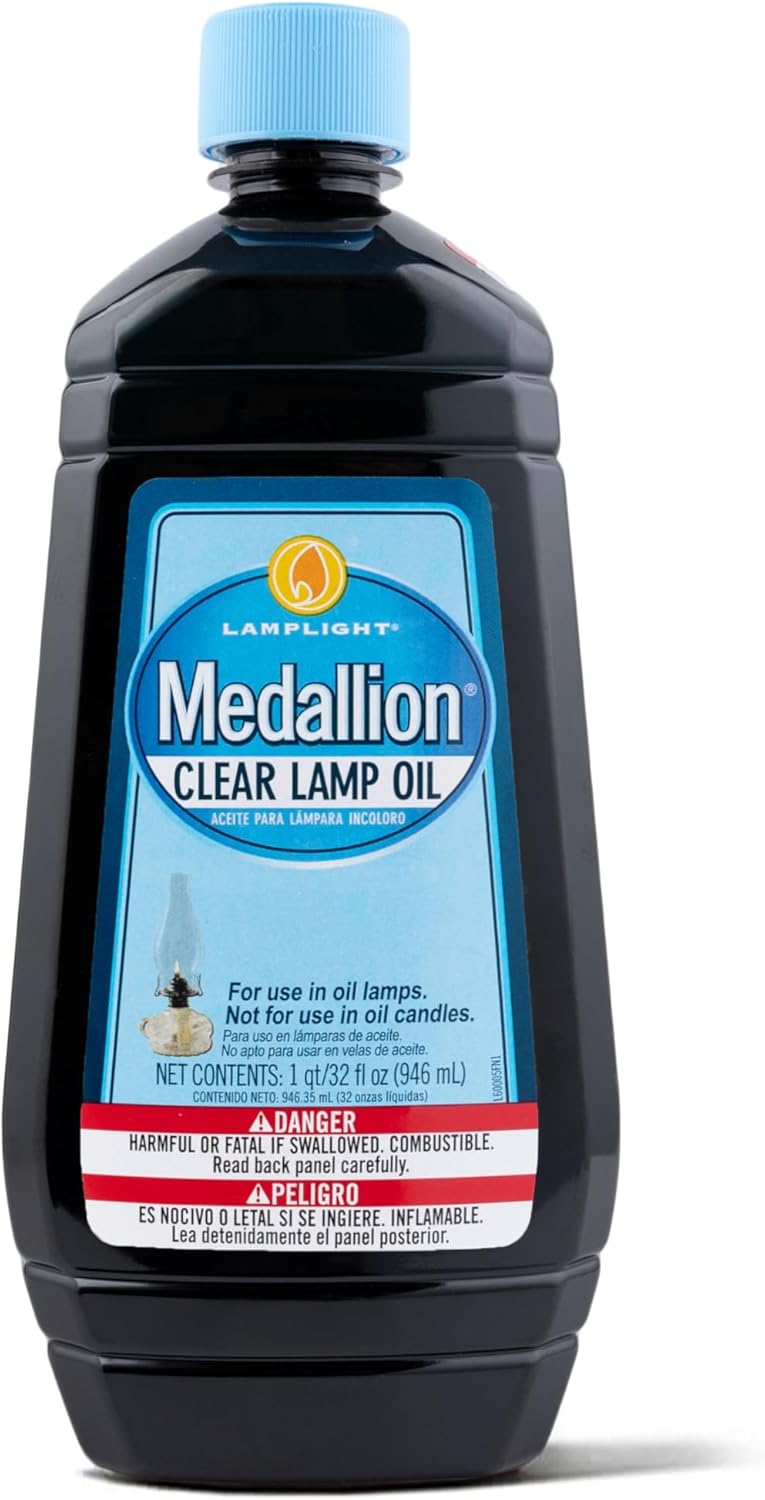 Lamplight Medallion Clear Lamp Oil - 32oz (946ml) for Oil Lamps - Image 1